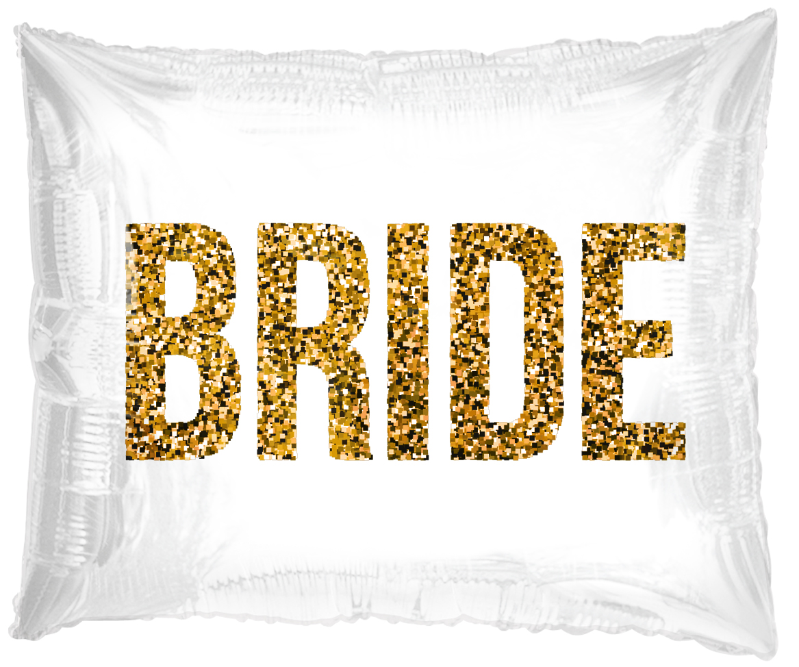 20" #78306 Tuftex 24K Bride Mylar - Rectangle Print (Single Pack)
