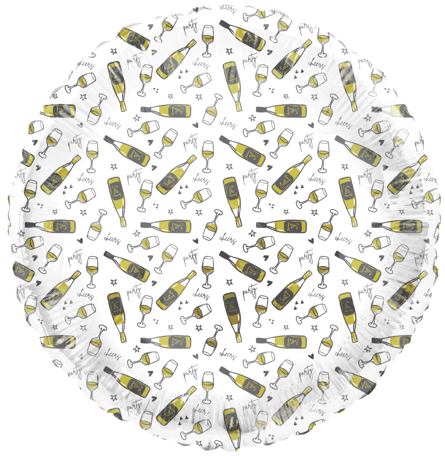 18" Tuftex 24K Party It Up - Round Print (Single Pack)