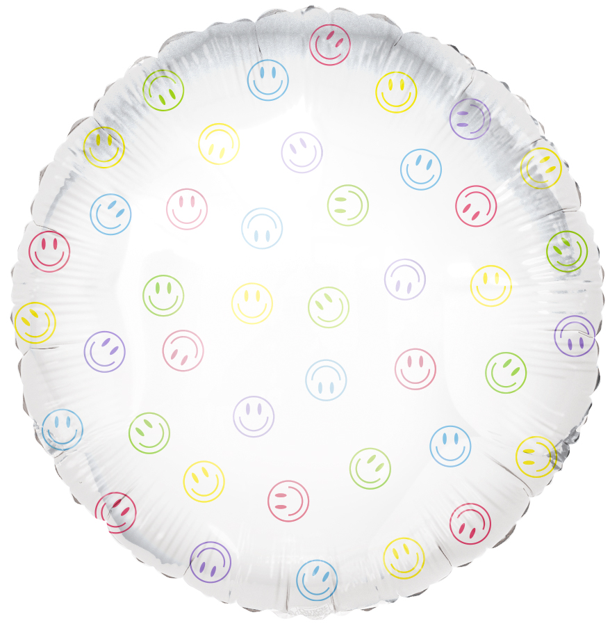 18" #78231 Happy Smile Mylar (Single Pack)