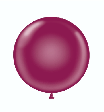 17" Latex Balloons #12 Tuf-Tex® Crystal Burgundy: 50 Count
