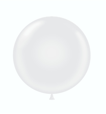 17" Latex Balloons BROKEN BAG #08 Tuf-Tex® Standard White: 45 COUNT