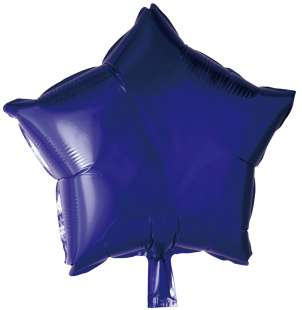 18" Mylar Purple Star 10 Pack