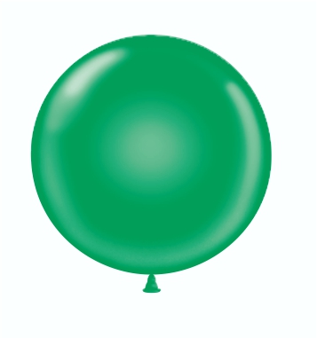 24" Latex Balloons #04 Tuf-Tex® Standard Green: 25 Count