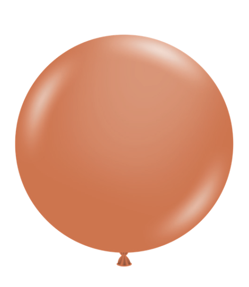24" Latex Balloons #35 Tuf-Tex® Burnt Orange: 25 Count