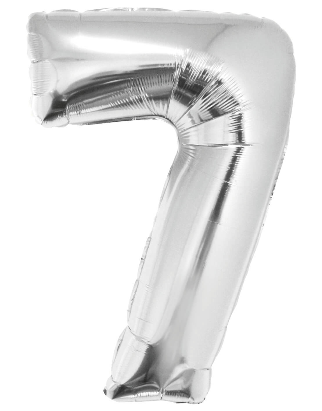 36" Mylar Silver Number 7